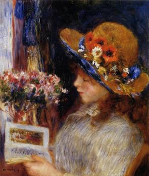 Pierre Auguste Renoir : Young Girl Reading